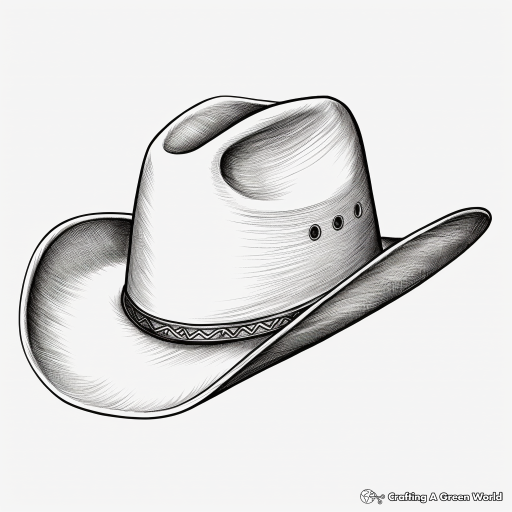 Cowboy hat coloring pages