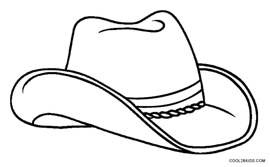 Printable cowboy coloring pages for kids coolbkids western cowboy hats coloring pages candy coloring pages