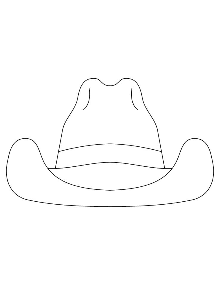 Cow boy hat coloring pages download free cow boy hat coloring pages for kids best coloring pages