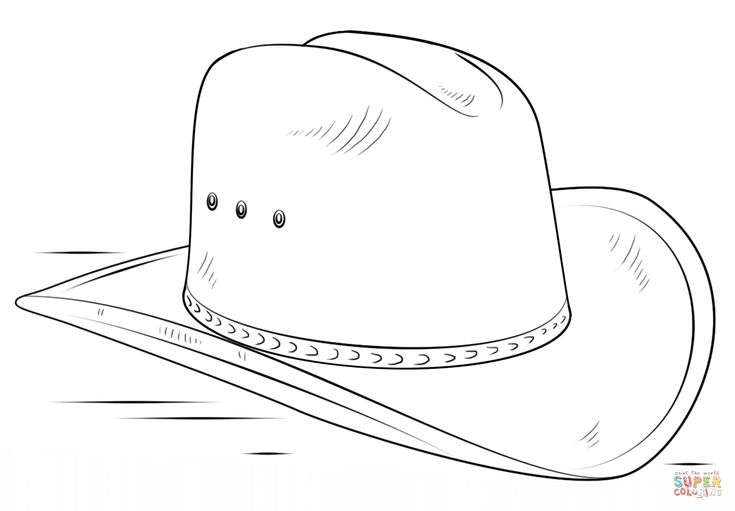 Cowboy hat coloring page free printable coloring pages cowboy hats printable coloring pages cowboy