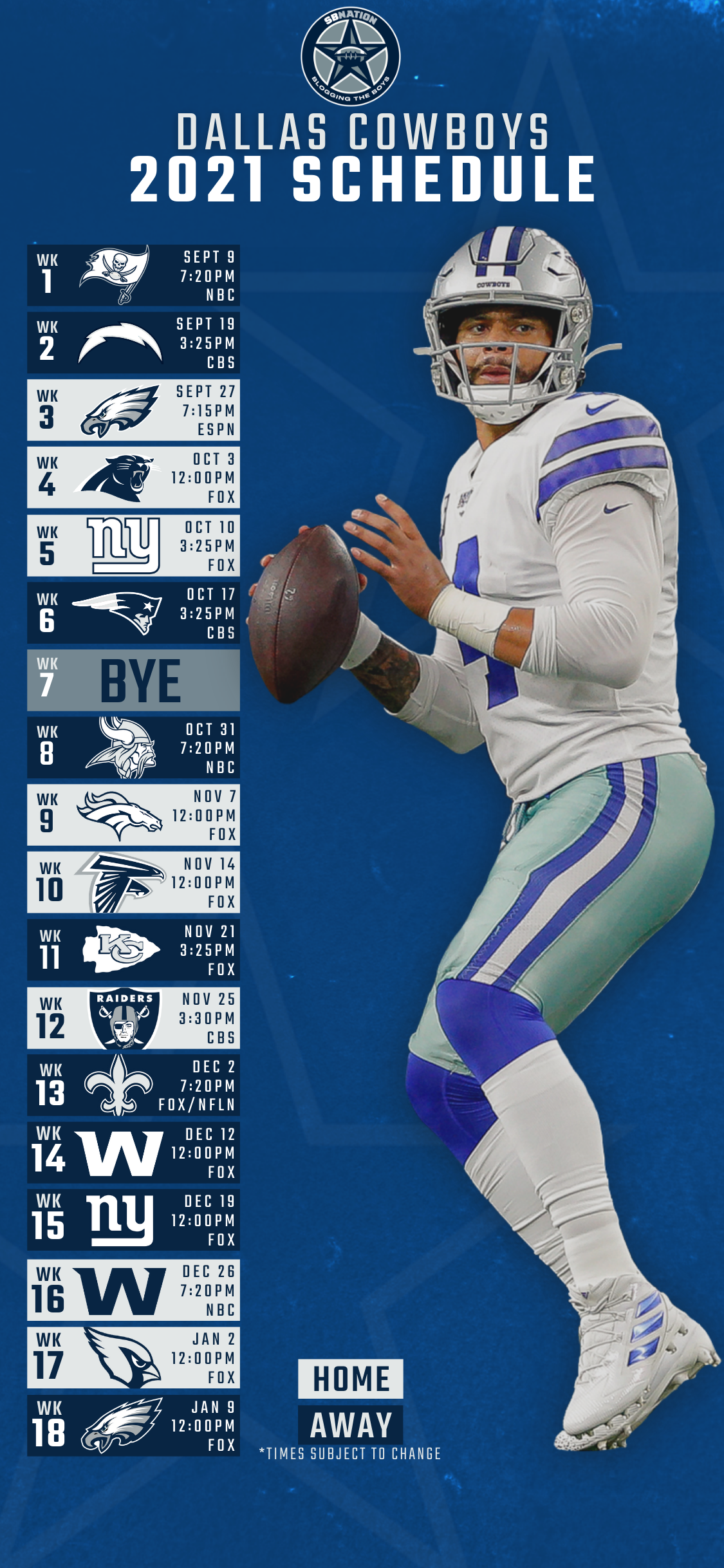 Get your dallas cowboys schedule wallpaper including player