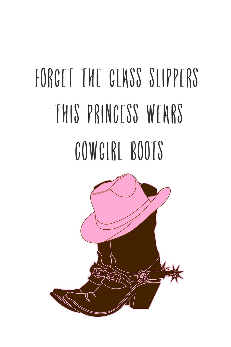 Buy forget the glass slippers this prcess wears cowgirl boots led journal pages planner diary notebook with cowgirl country western boot and pk hat on the cover book onle at