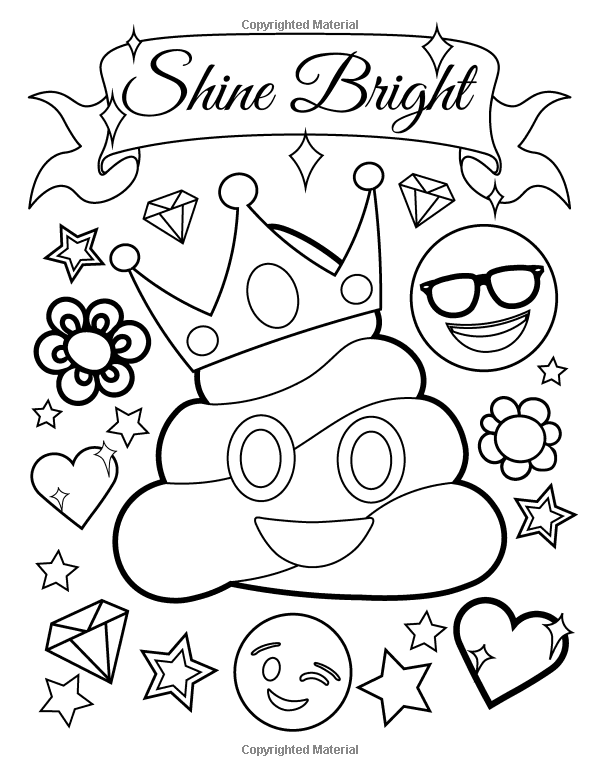 Amazon emoji coloring book of funny stuff cute faces and inspirational quotes awesome desâ emoji coloring pages coloring books halloween coloring book