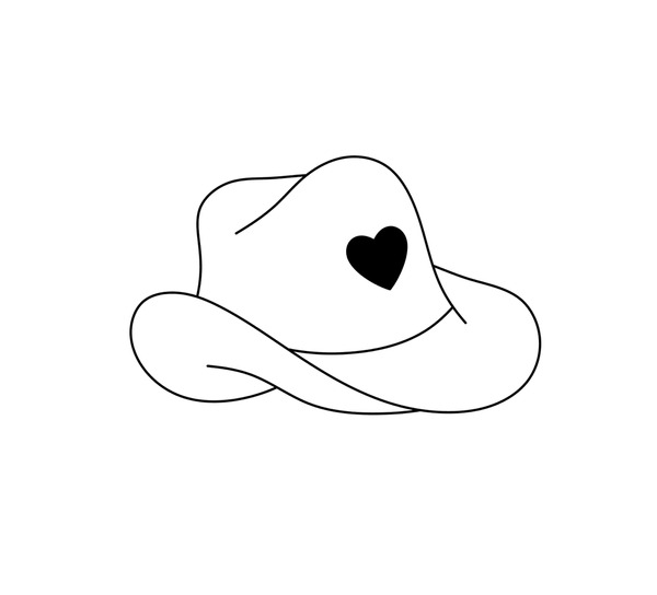 Thousand cowgirl hat icon royalty