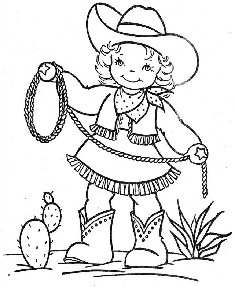 Cowgirl coloring pages for all cartoon lovers educative printable vintage coloring books coloring pages printable coloring book