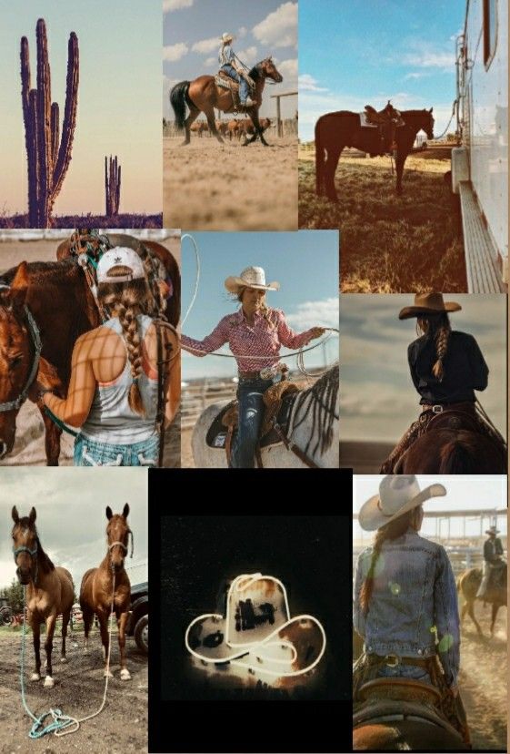 Cowgirl collage horse wallpaper western wallpaper iphone cute wallpaper backgrounds