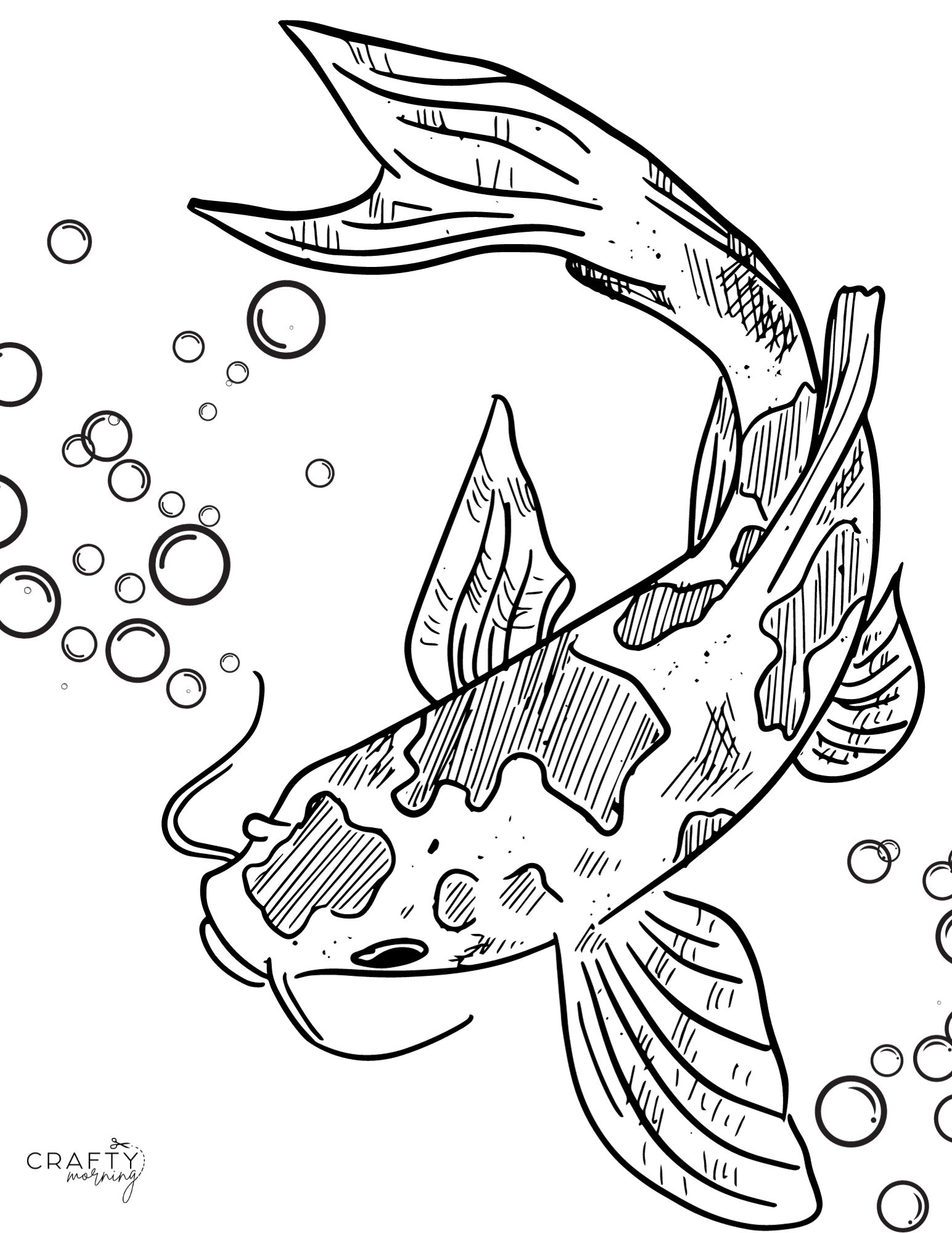 Printable fish coloring pages