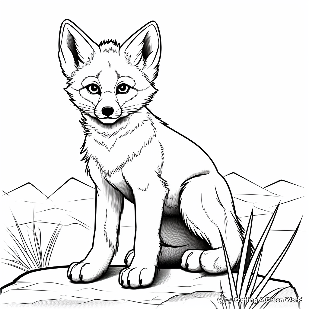 Coyote coloring pages