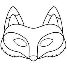 Top free printable fox coloring pages online animal mask templates fox mask animal masks