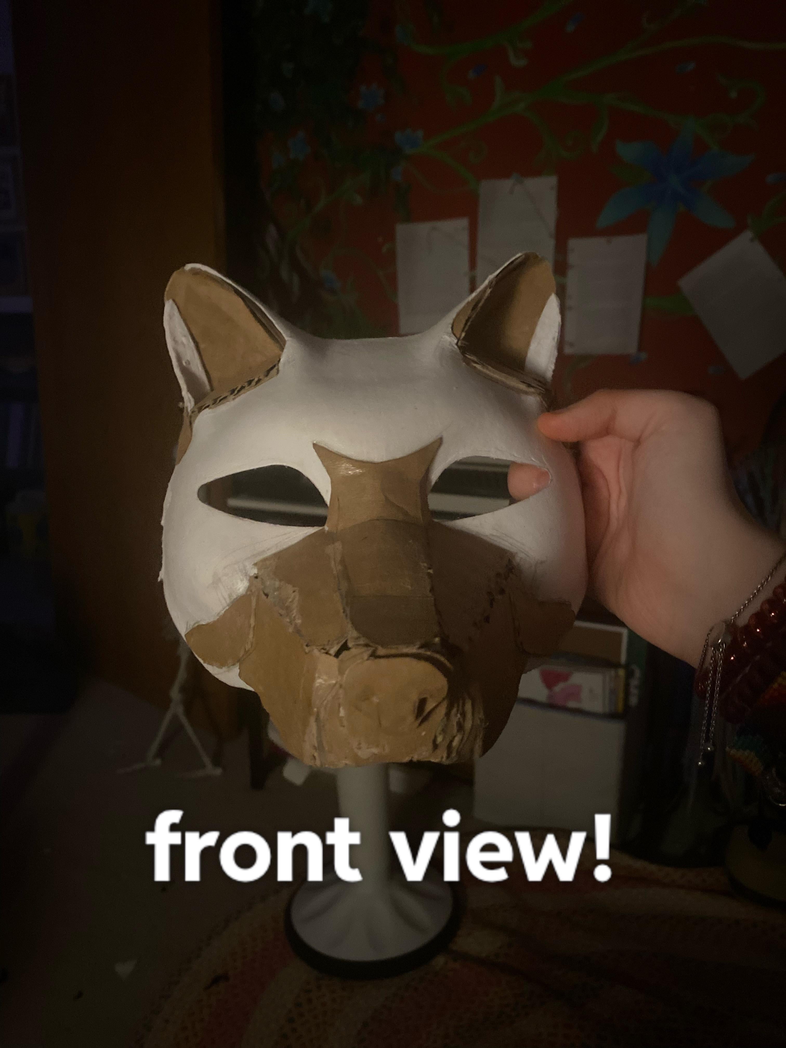 Making my second theriotype wolf mask rtherian