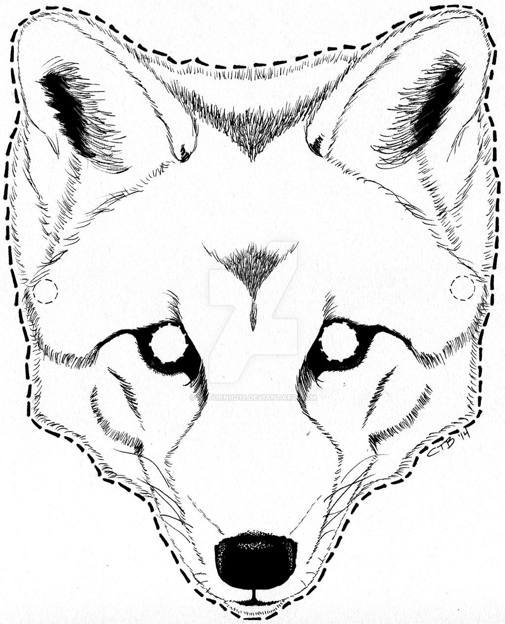 Coyote coloring mask by saturniid on