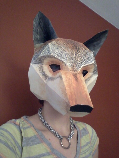 Coyote mask by craftypuppy