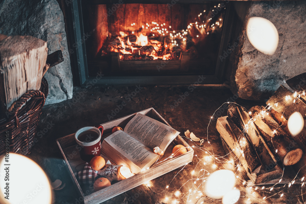 Premium Photo  Cozy winter or autumn morning at home swedish hygge  includes hot coffee with a gold metallic spoon