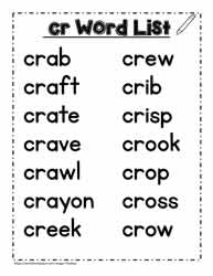 Cr blend activities worksheets