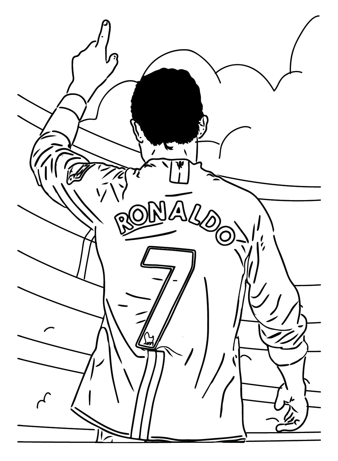 Cristiano ronaldo coloring pages printable for free download