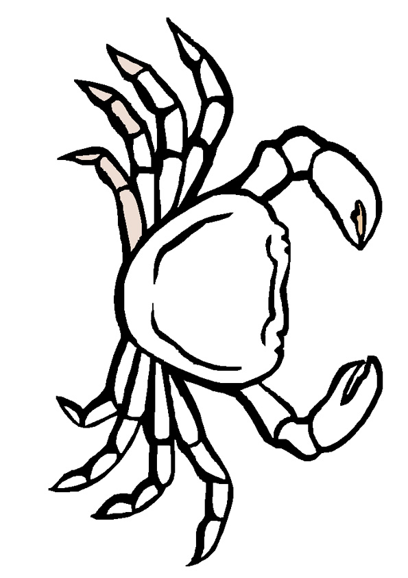 Coloring pages free printable crab coloring pages for kids