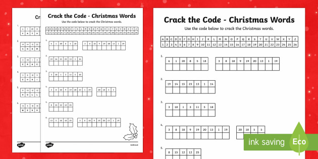 Christmas crack the code stralian primary curriculum