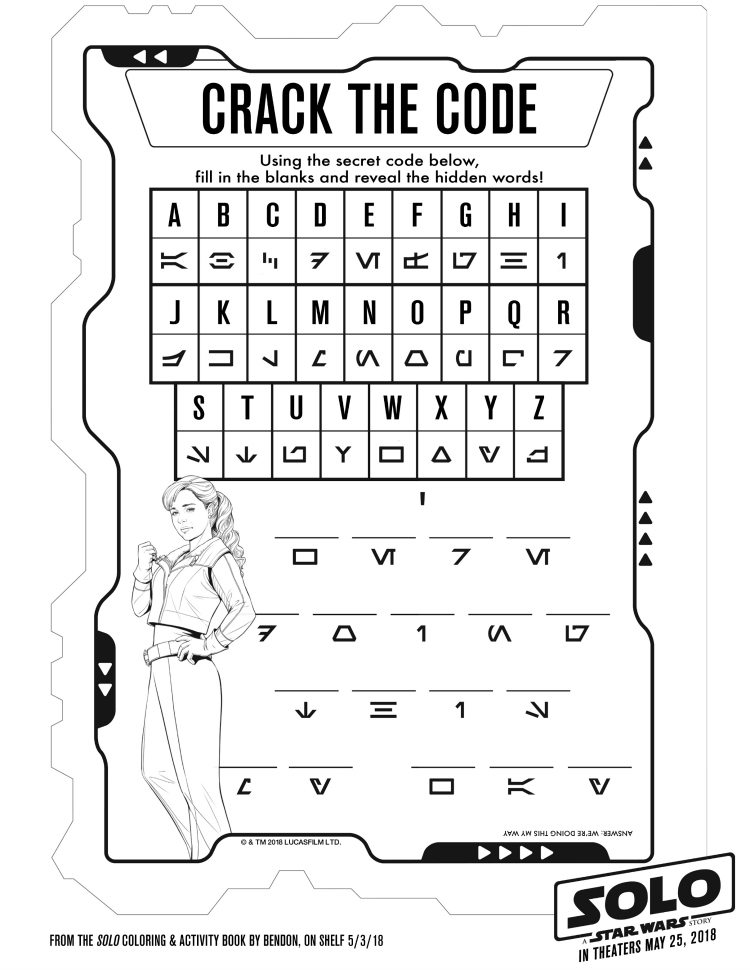 Star wars activity page