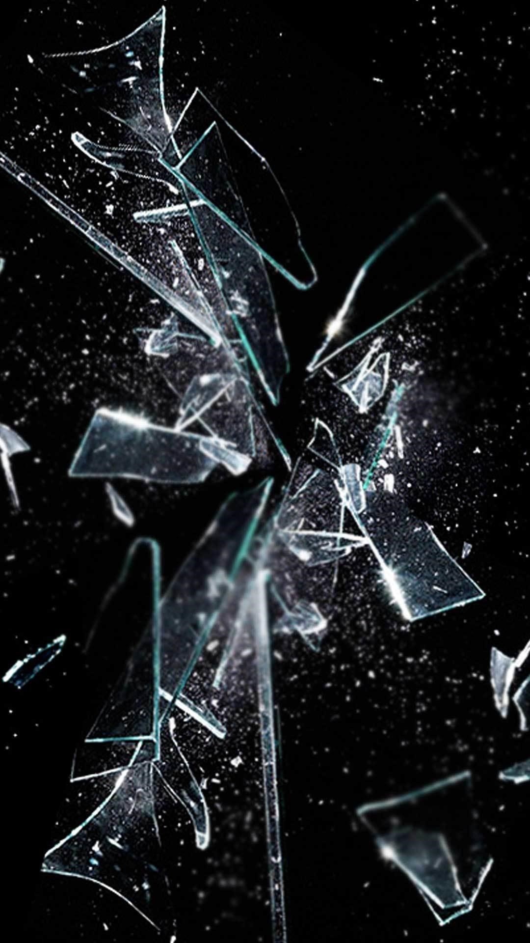 Cracked screen iphone wallpapers