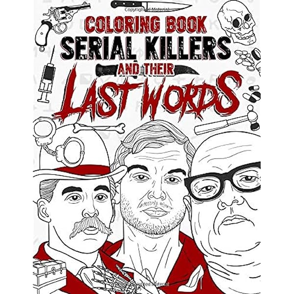 The serial killer coloring book an adult coloring book full of famous serial killers rosewood jack books