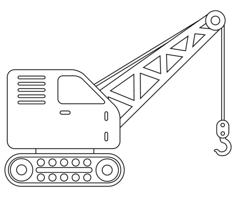 Crane coloring page free printable coloring pages