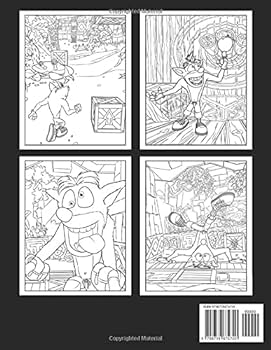 Crash bandicoot coloring book crash bandicoot colouring pages for kids and adults amazing drawings