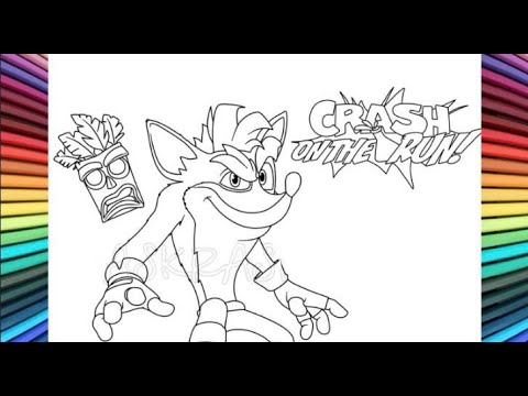 Crash bandicoot colouring pages crash bandicoot crashbandicoot crashbandicoot