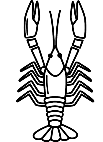 Crawfish coloring page free printable coloring pages