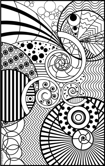 Inspiraled coloring page