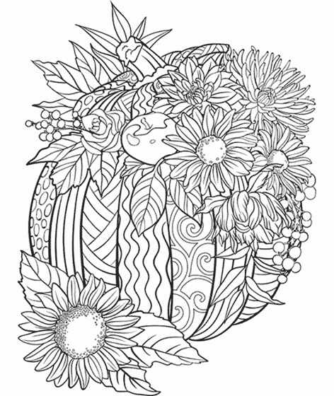 Pumpkin coloring page