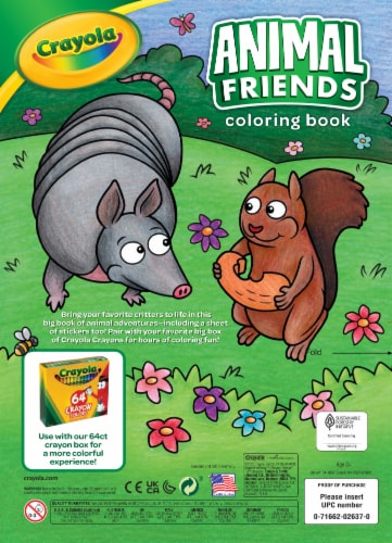 Crayola animal friends coloring book ct