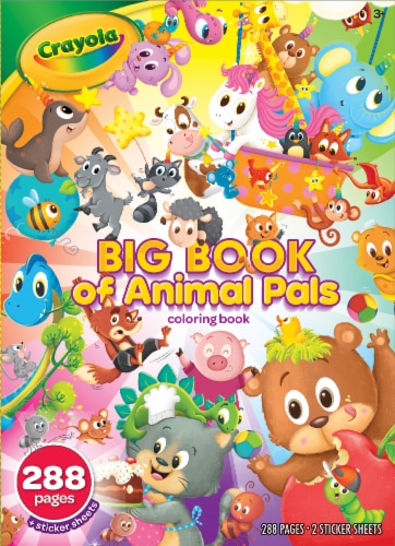 Crayola big book of animal pals color and sticker activity set ct