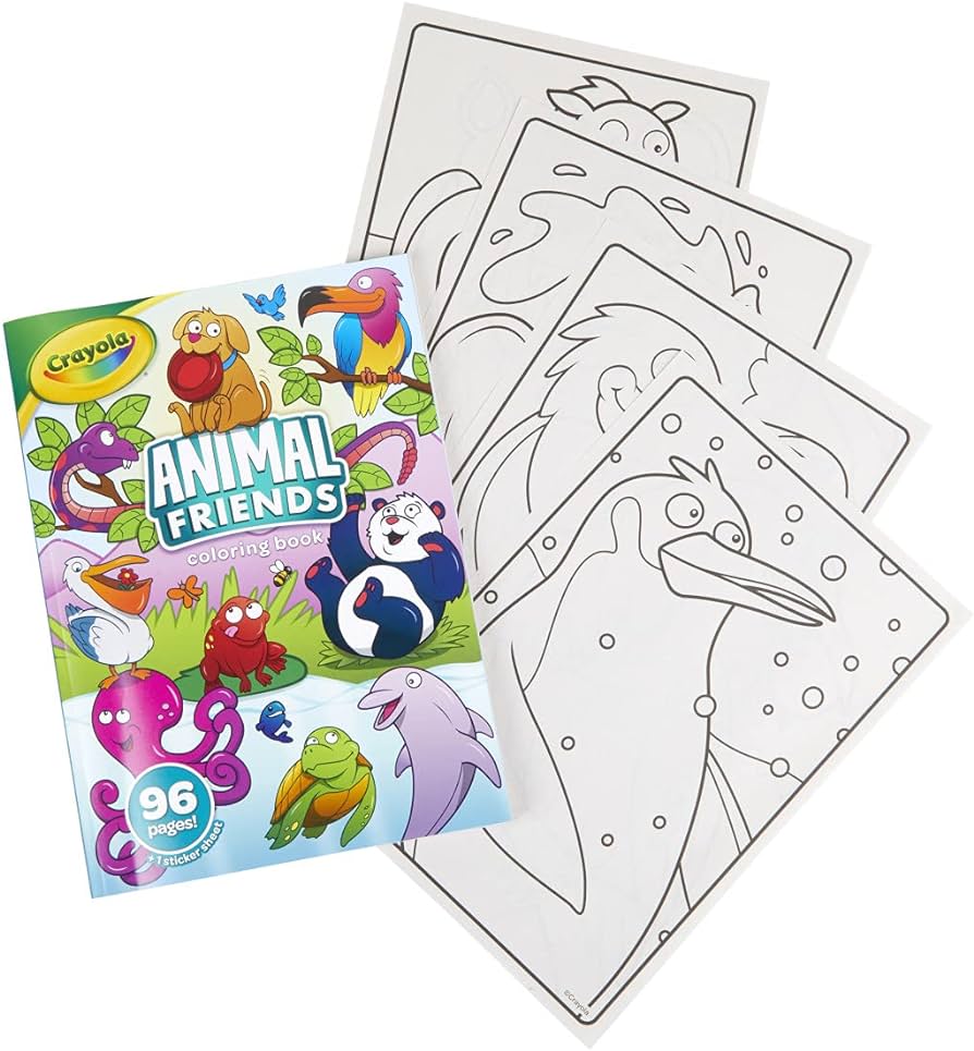 Crayola animal friends coloring book animal coloring pages gift for kids ages toys games