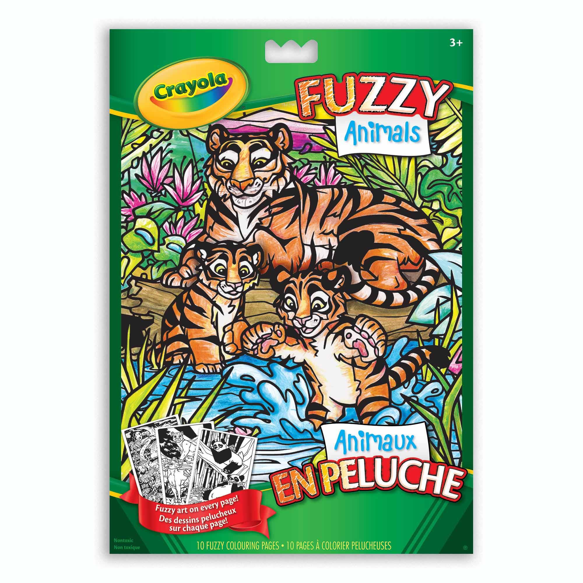 Crayola fuzzy animals coloring book