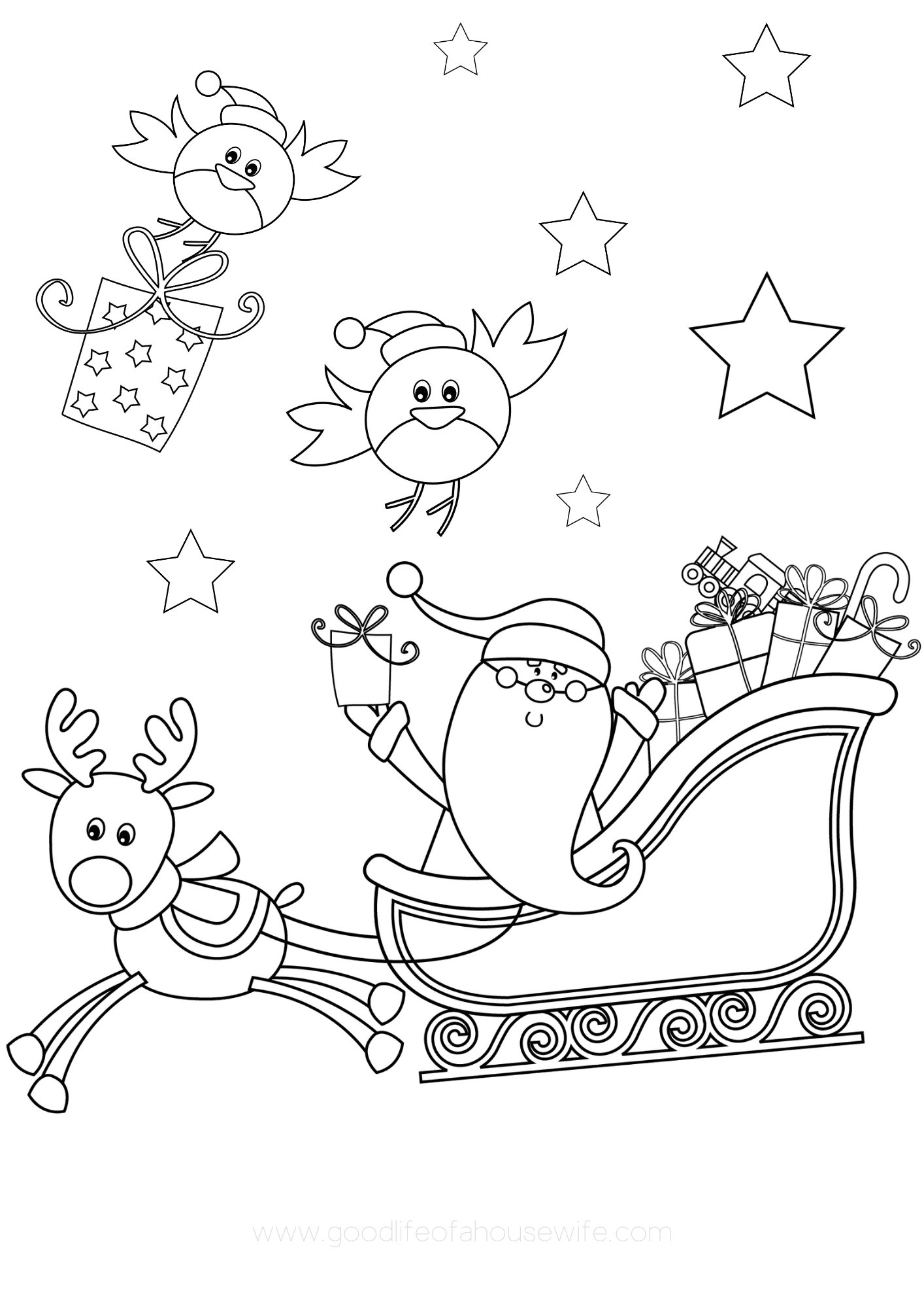 Free printable christmas coloring pages