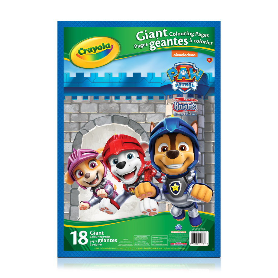 Crayola giant colouring pages paw patrol â crayola nada