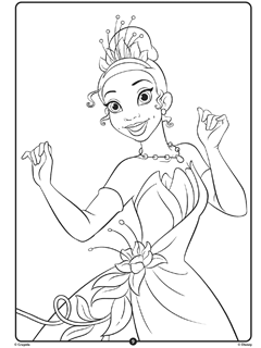 Disney princess free coloring pages