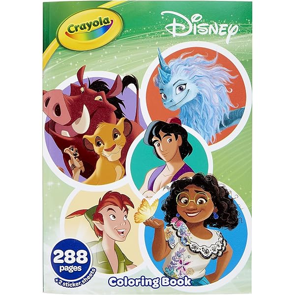 Crayola coloring book big book of disney animation coloring pages gift for kids age toys games