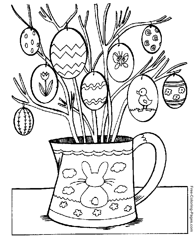 Free printable easter coloring pages