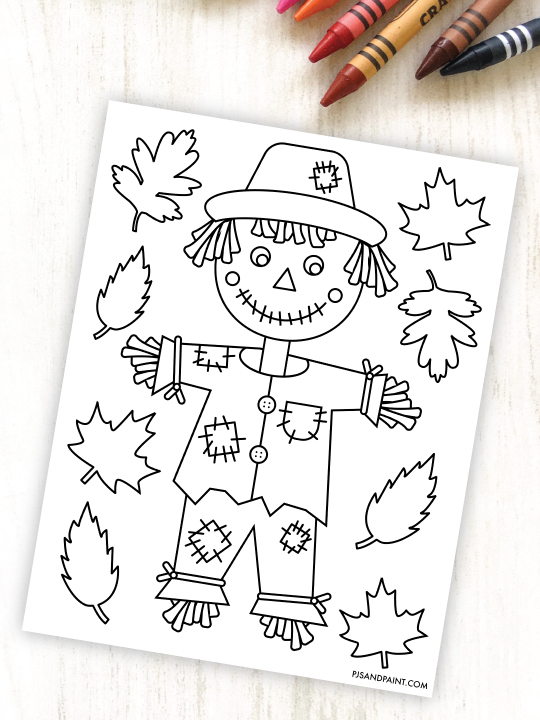 Free printable fall coloring page