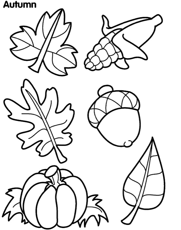 The mommy years autumn leaves coloring sheet