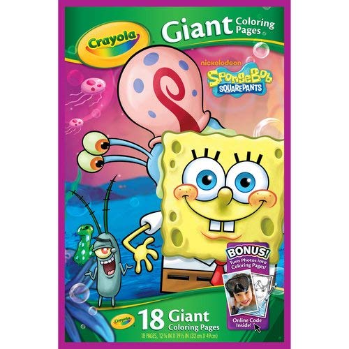 Crayola giant coloring pages spongebob squarepants