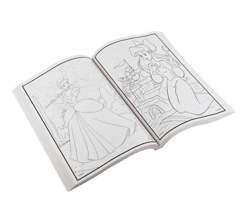 Disney princess coloring book with stickers pages