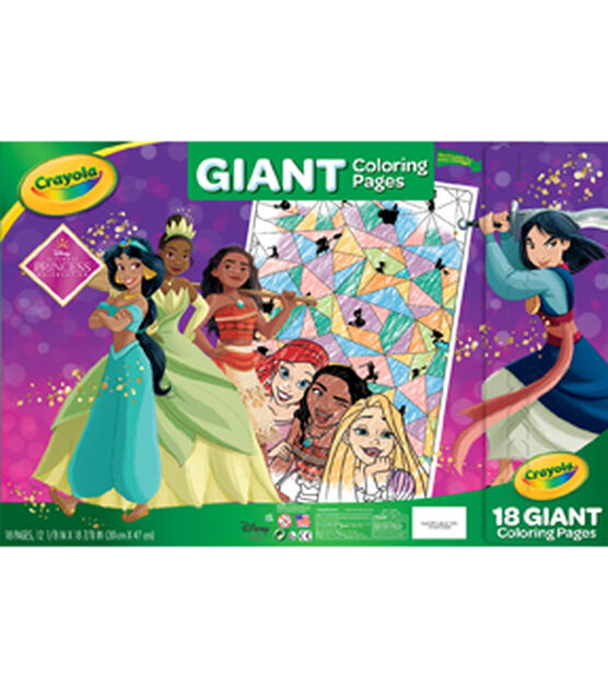 Crayola sheet princess giant coloring pages