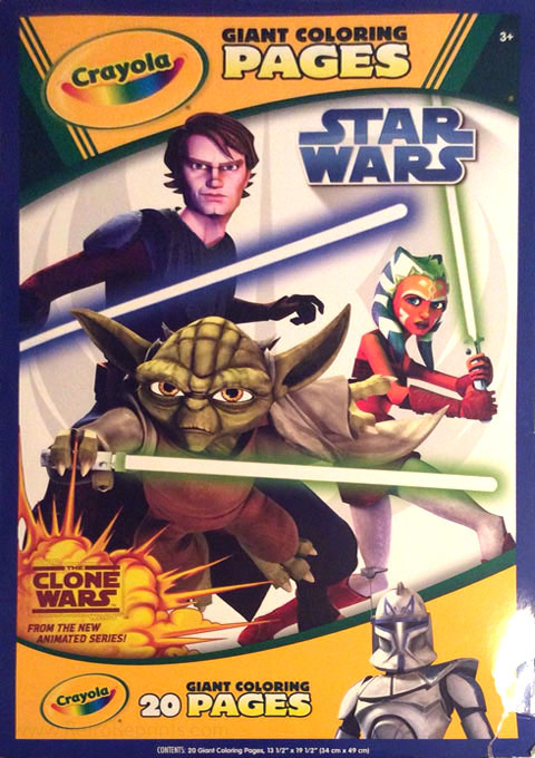 Star wars the clone wars giant coloring pages coloring books at retro reprints