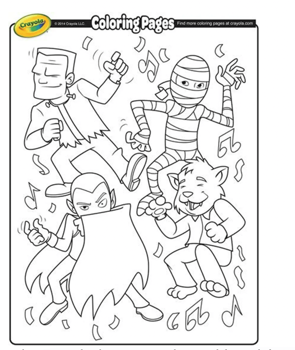 Free printable halloween coloring pages for kids