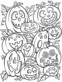 Halloween free coloring pages