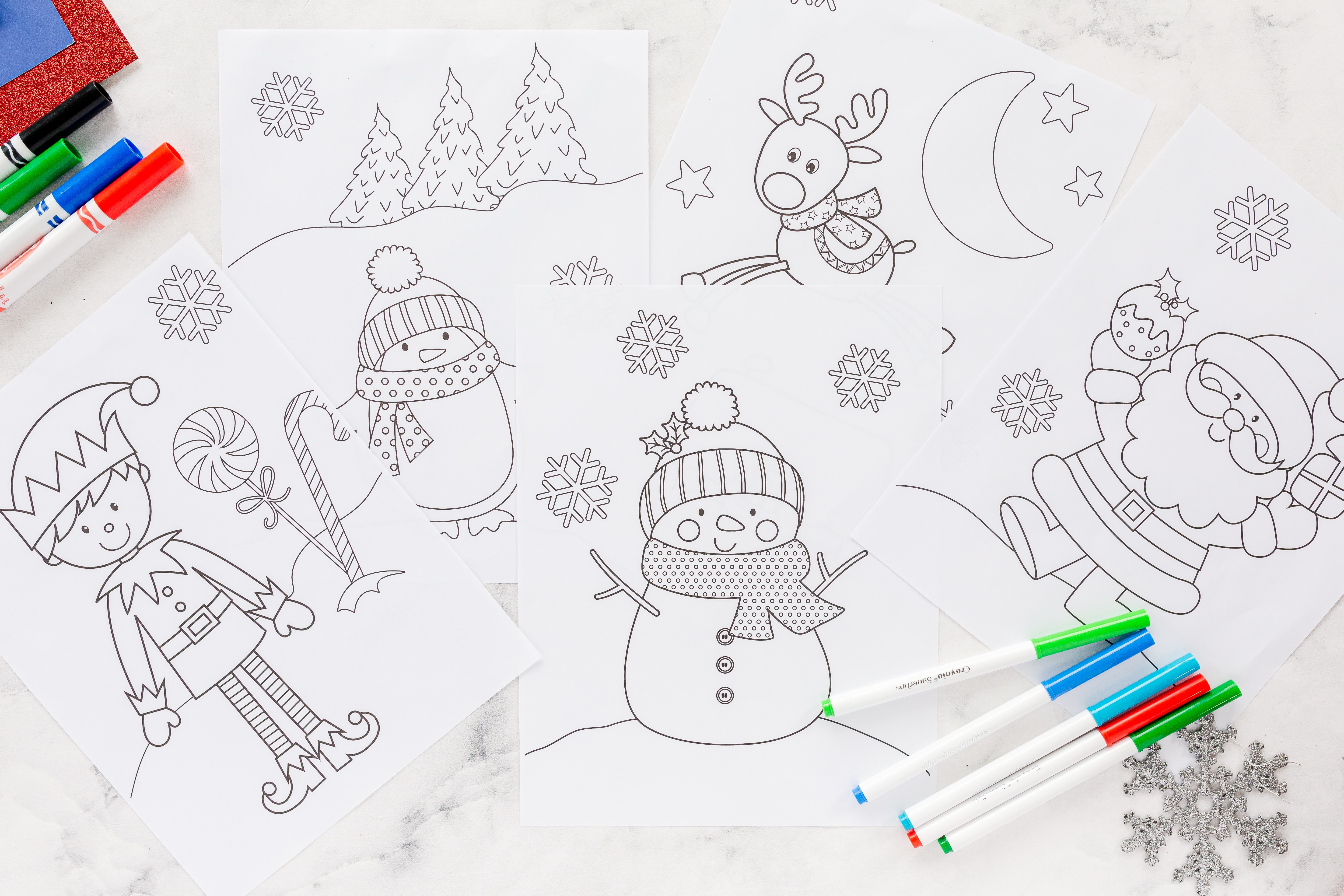 Christmas coloring pages