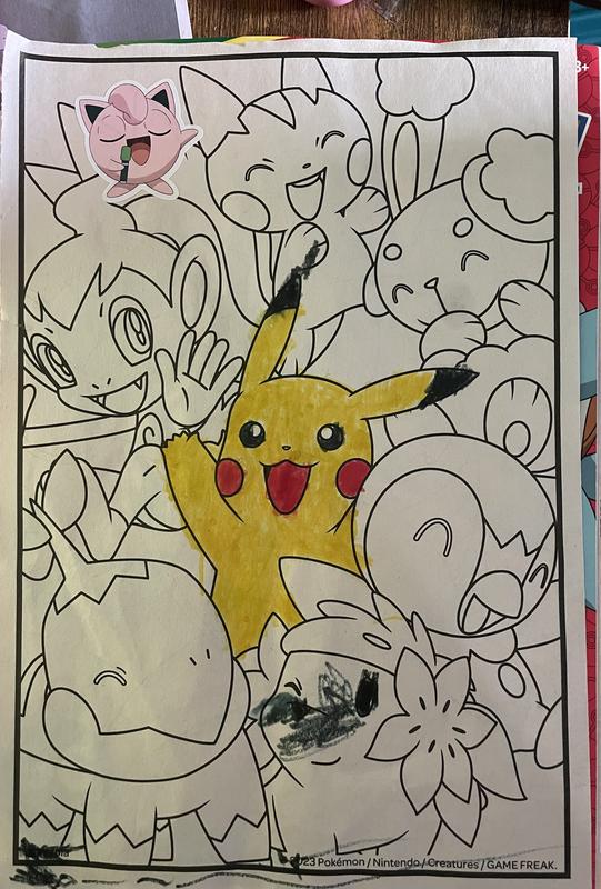 Pokãmon coloring book with stickers pages