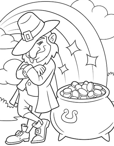 Free st patricks day coloring pages for preschoolers toddlers